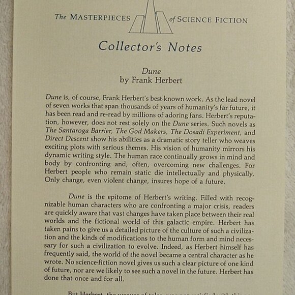 DUNE by Frank Herbert Easton Press Leather Memorial Edition 1987 - Picture 7 of 7